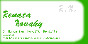 renata novaky business card